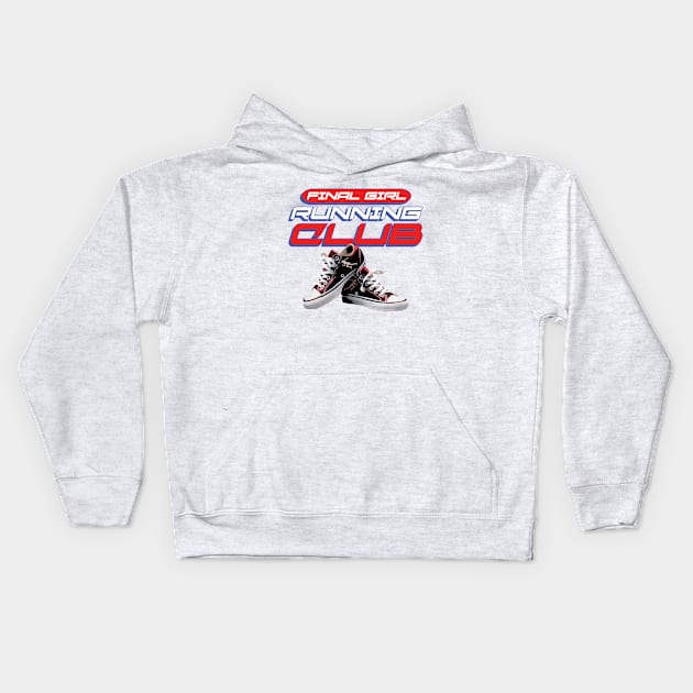 Final Girl Running Club Kids Hoodie by Daily Detour